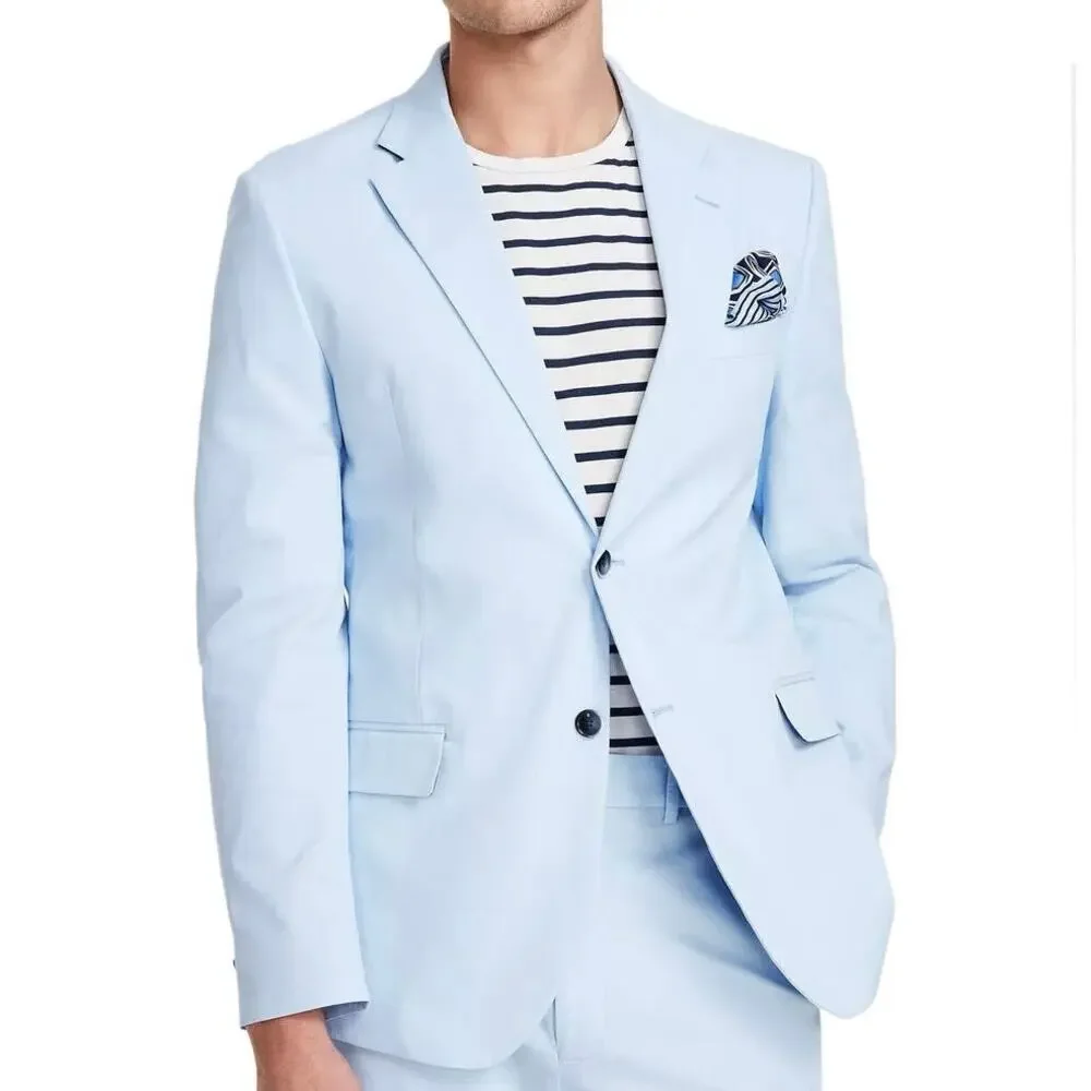 NAUTICA Modern-Fit Stretch Cotton Suit 38S Jacket / 32 Pants NAS4513 NEW $395